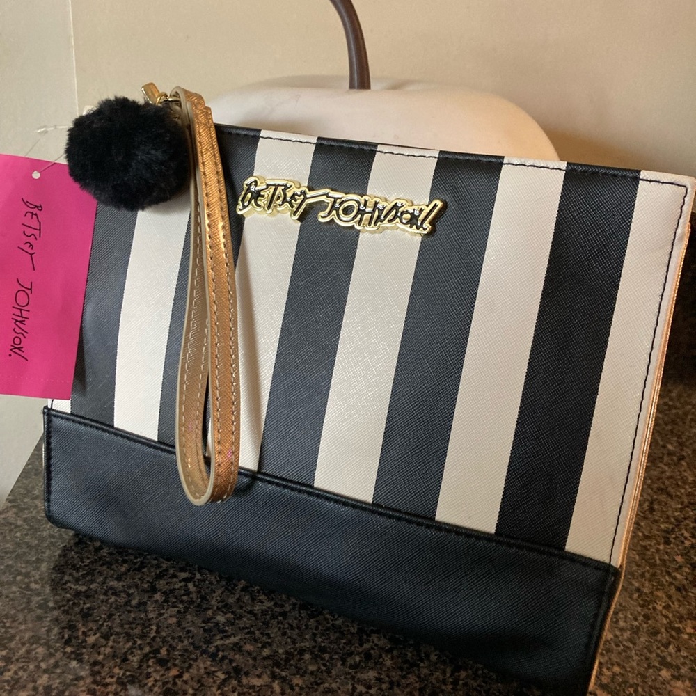 Betsey Johnson Wristlet/ Cosmetic Bag